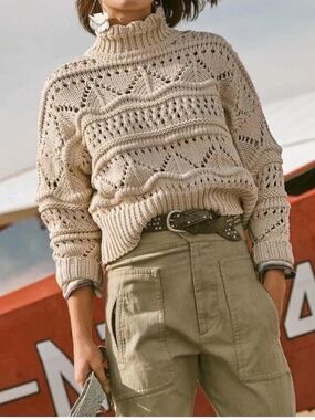 Isabel Marant Etoile Naka Pullover Ecru Sweater Size 36